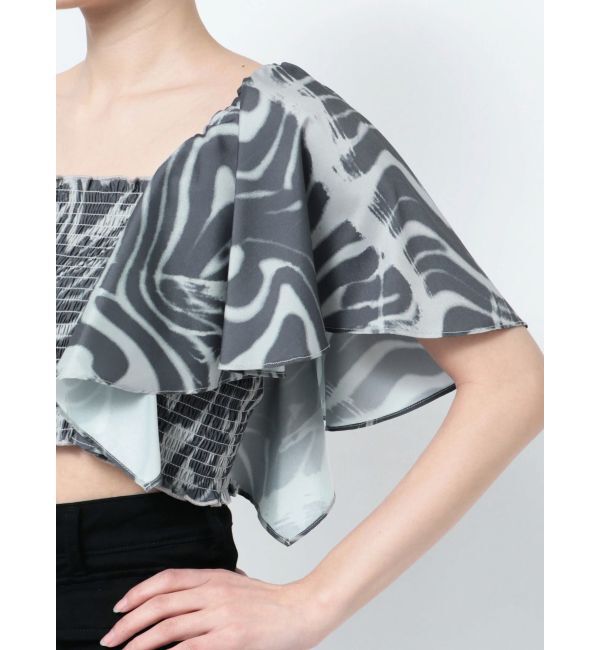 EMODA「ペタルスリーブショートトップ」|Tシャツ・カットソー|