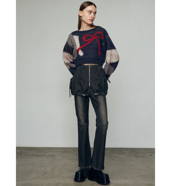 EMODA「ショートルーズジャガードニット」|ニット・セーター|