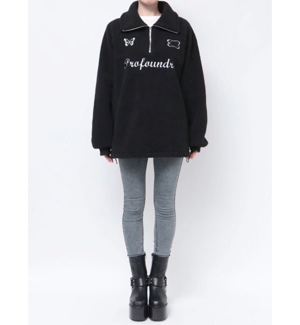 EMODA「ユニフォームボアジッププルオーバー」|Tシャツ・カットソー|