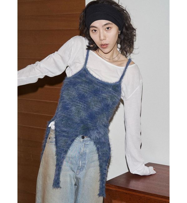 EMODA「【VEQUM】MIXTURE HALTER KNIT」|ニット・セーター|