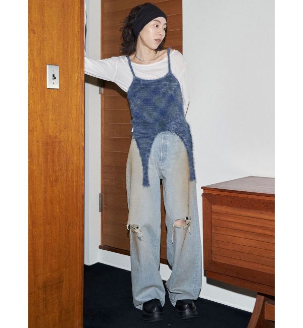 EMODA「【VEQUM】MIXTURE HALTER KNIT」|ニット・セーター|