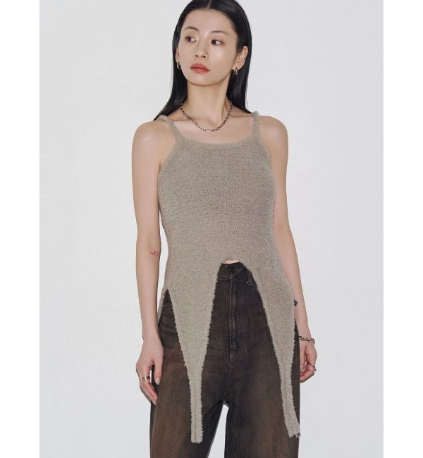 EMODA「【VEQUM】MIXTURE HALTER KNIT」|ニット・セーター|