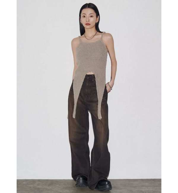 EMODA「【VEQUM】MIXTURE HALTER KNIT」|ニット・セーター|