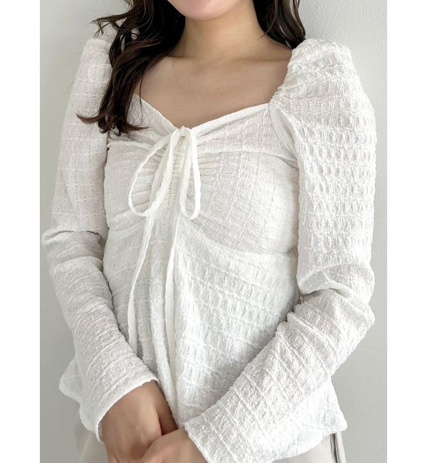 MERCURYDUO「ドロストチュニックカットソー」|Tシャツ・カットソー|オフホワイト