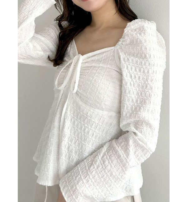 MERCURYDUO「ドロストチュニックカットソー」|Tシャツ・カットソー|