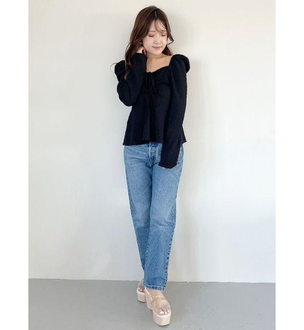 MERCURYDUO「ドロストチュニックカットソー」|Tシャツ・カットソー|