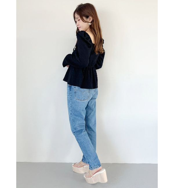 MERCURYDUO「ドロストチュニックカットソー」|Tシャツ・カットソー|