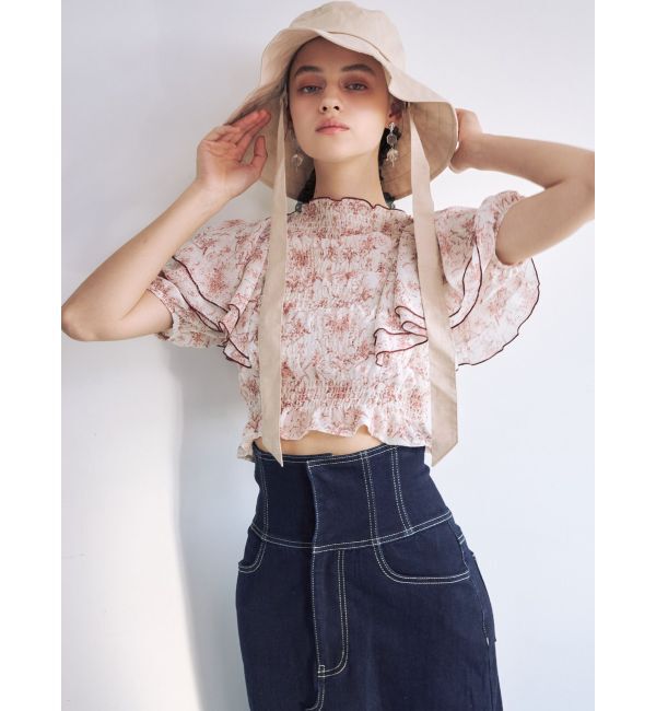 MERCURYDUO「デニムコルセットバックスリットロングスカート」|スカート|