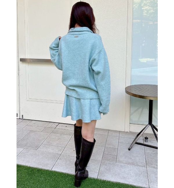 MERCURYDUO「メランジニットセットアップ」|ワンピース|