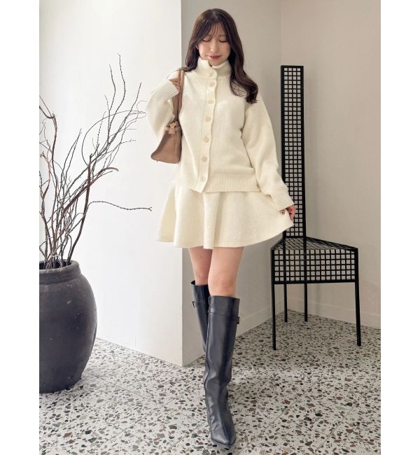 MERCURYDUO「メランジニットセットアップ」|ワンピース|