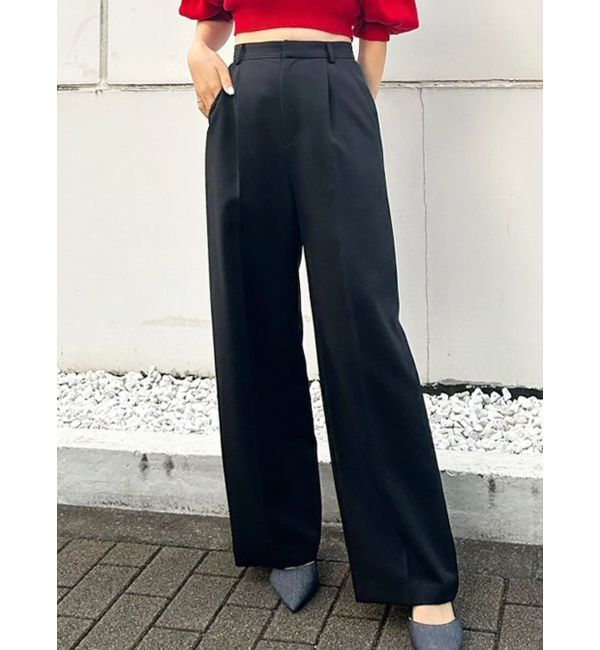 MERCURYDUO「basicストレートパンツ」|その他|ブラック