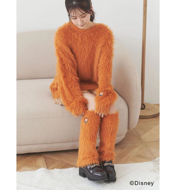 MERCURYDUO「【ディズニーコレクション】おしゃれキャット/ ロングシャギーレッグウォーマー」|レッグウォーマー|