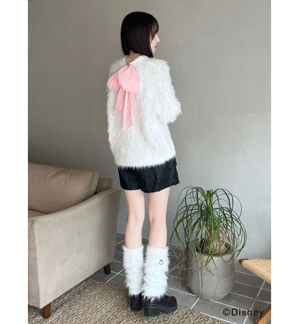MERCURYDUO「【ディズニーコレクション】おしゃれキャット/ ロングシャギーレッグウォーマー」|レッグウォーマー|