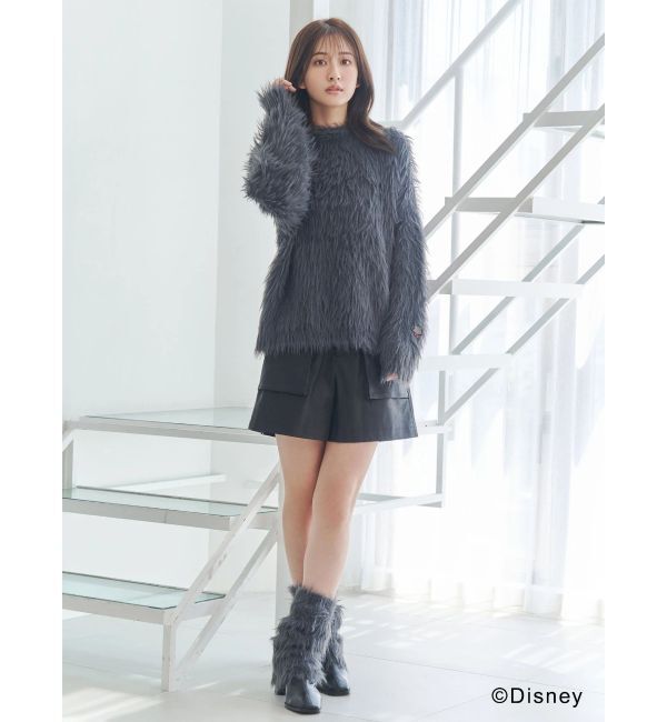 MERCURYDUO「【ディズニーコレクション】おしゃれキャット/ ロングシャギーレッグウォーマー」|レッグウォーマー|