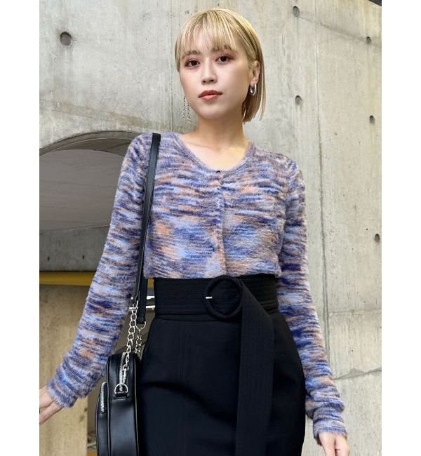 MURUA「ミニシャギーカーデトップス」|カーディガン|