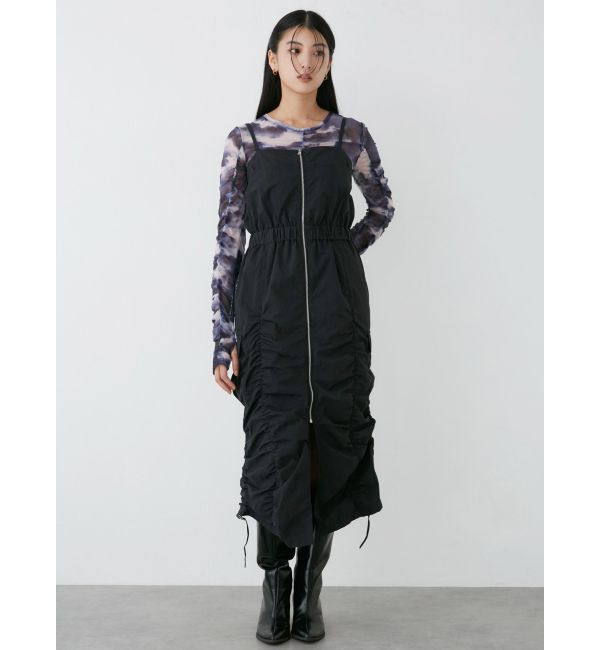 MURUA「シャーリングカーゴワンピース」|ワンピース|