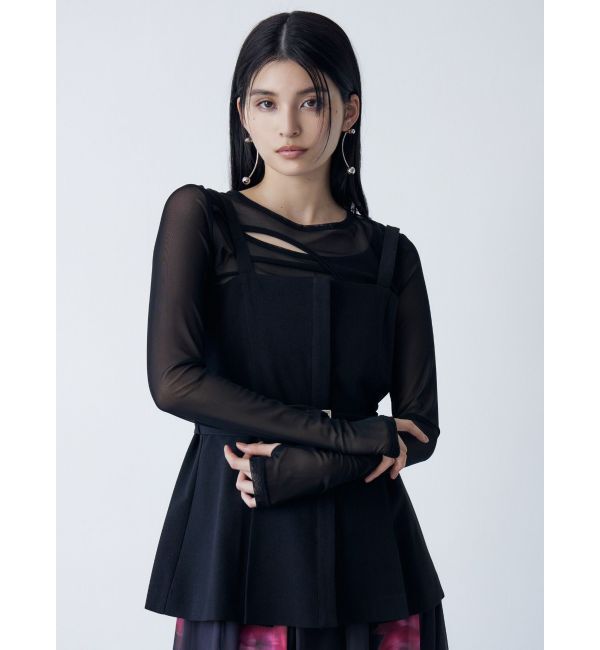 MURUA「カラーブロックシアートップス」|Tシャツ・カットソー|