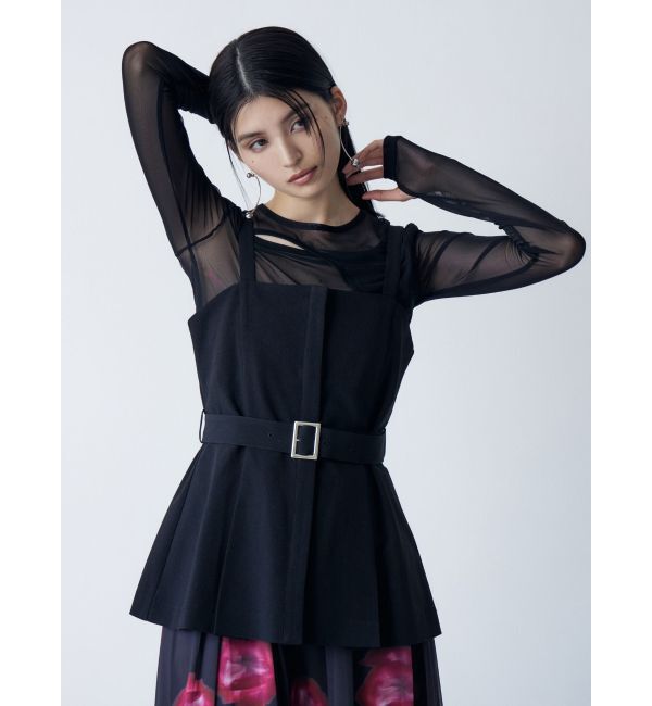 MURUA「カラーブロックシアートップス」|Tシャツ・カットソー|