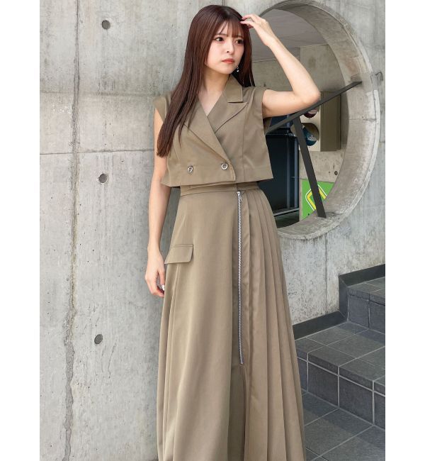 MURUA「リングボタンテーラードワンピース」|ワンピース|