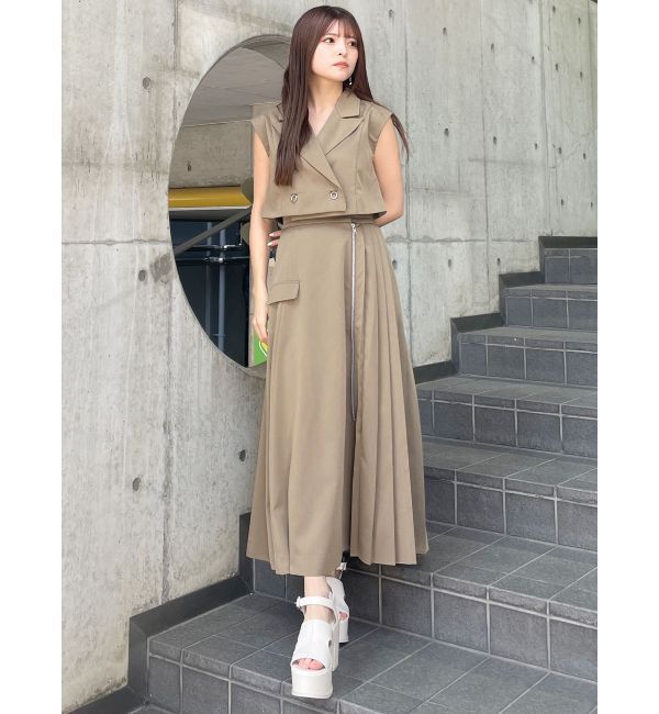 MURUA「リングボタンテーラードワンピース」|ワンピース|