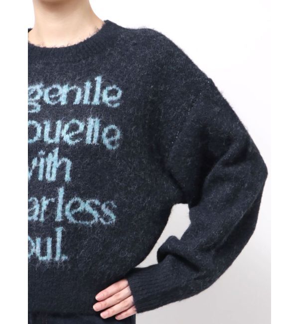 MURUA「フレーズカラーロゴニット」|ニット・セーター|