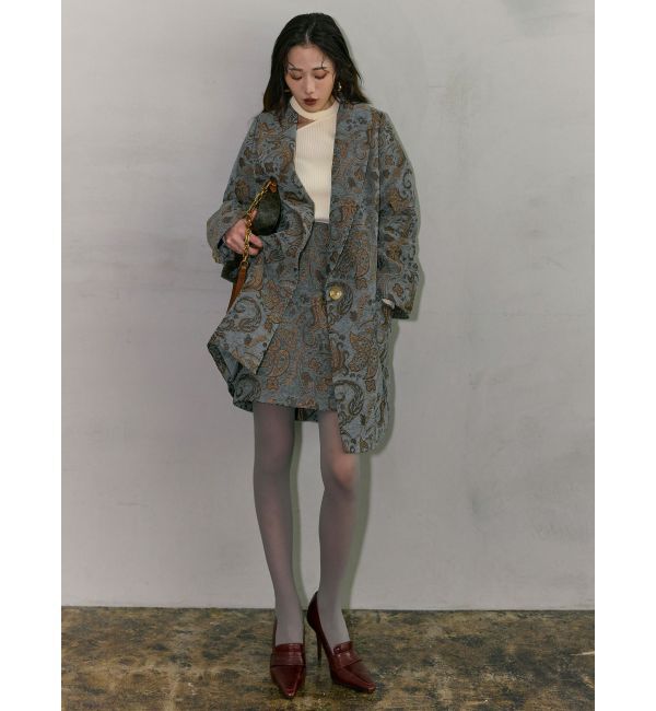 MURUA「【YUKKOコラボ】レースアップジャガードミニスカート【セットアップ着用可】」|スカート|