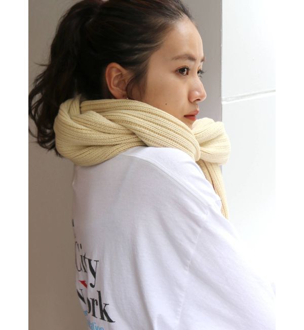 Ungrid「リブボリュームマフラー」|マフラー|