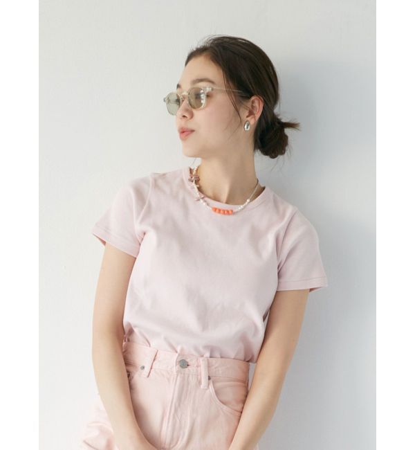 Ungrid「カラーフィットTee」|Tシャツ・カットソー|ピンク