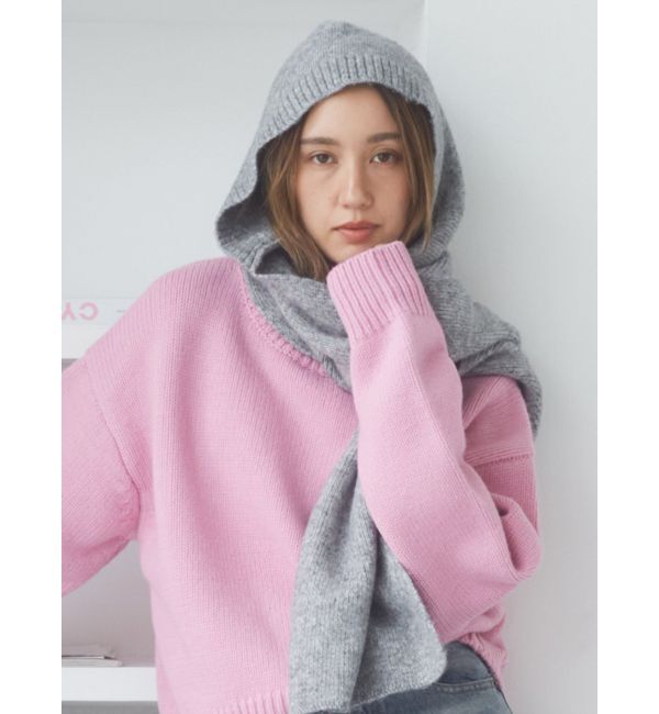 Ungrid「フードニットマフラー」|マフラー|