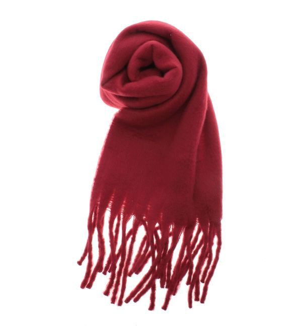 Ungrid「起毛大判ニットマフラー」|マフラー|レッド