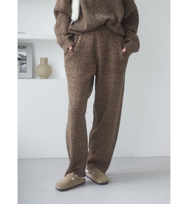 Ungrid「メランジニットルーズパンツ」|その他|