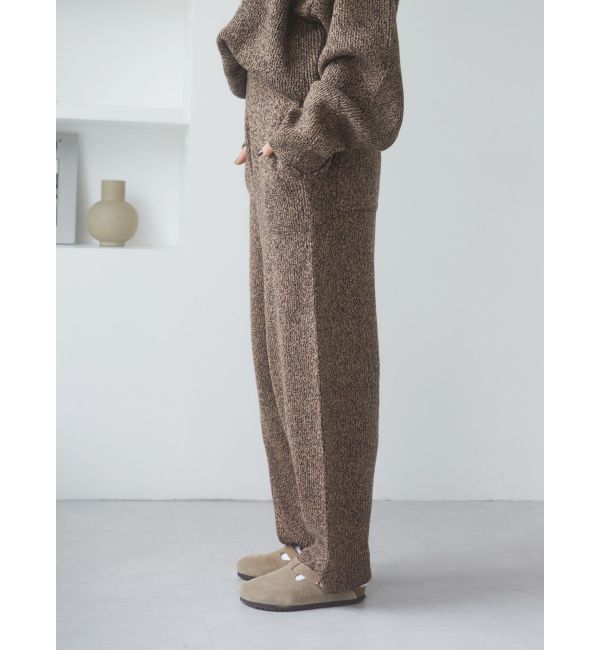 Ungrid「メランジニットルーズパンツ」|その他|