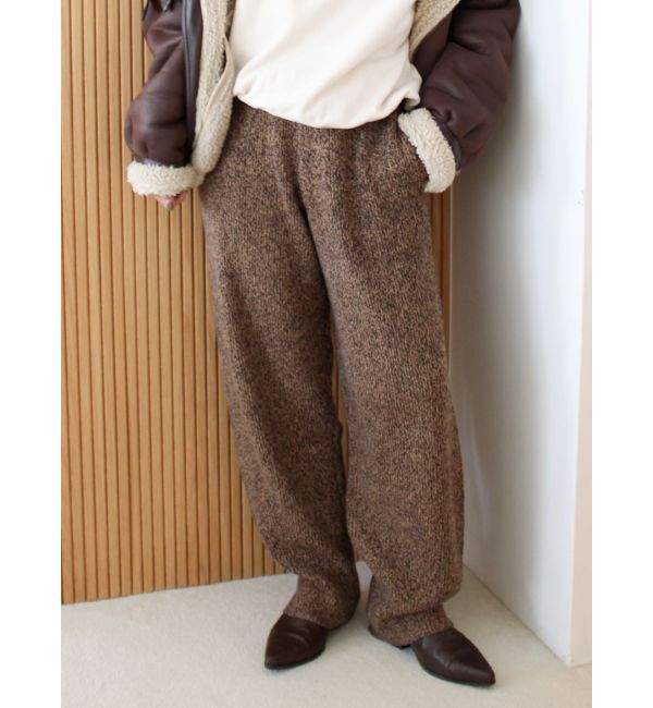 Ungrid「メランジニットルーズパンツ」|その他|