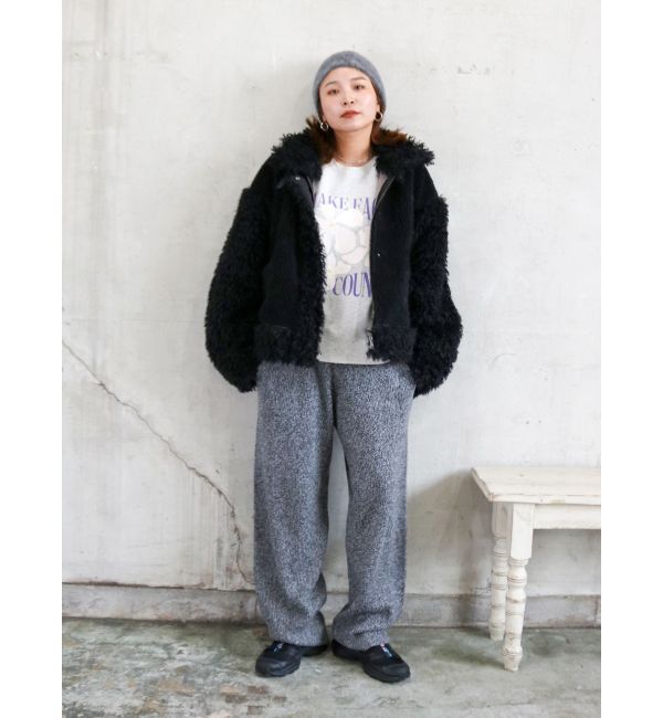 Ungrid「メランジニットルーズパンツ」|その他|