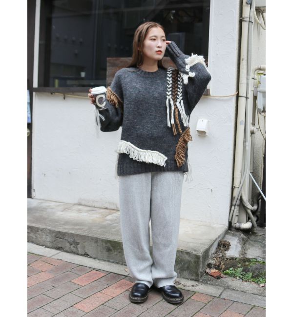 Ungrid「メランジニットルーズパンツ」|その他|