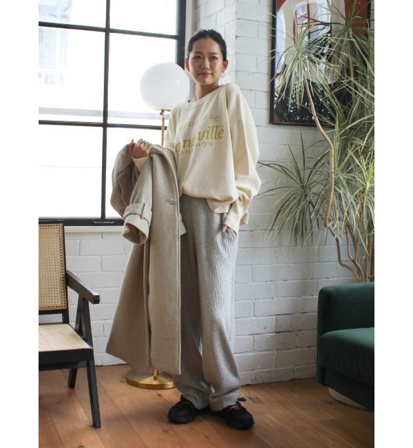 Ungrid「メランジニットルーズパンツ」|その他|