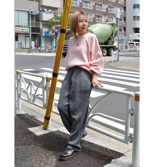Ungrid「メランジニットルーズパンツ」|その他|