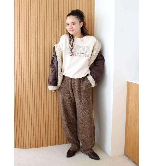 Ungrid「メランジニットルーズパンツ」|その他|