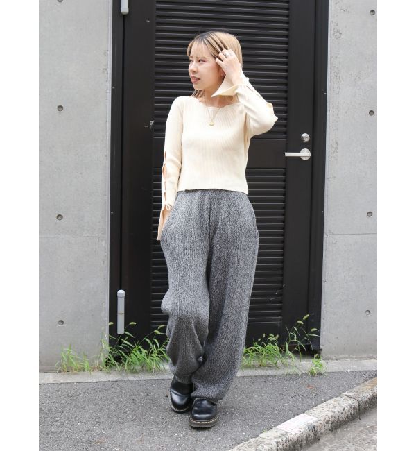 Ungrid「メランジニットルーズパンツ」|その他|