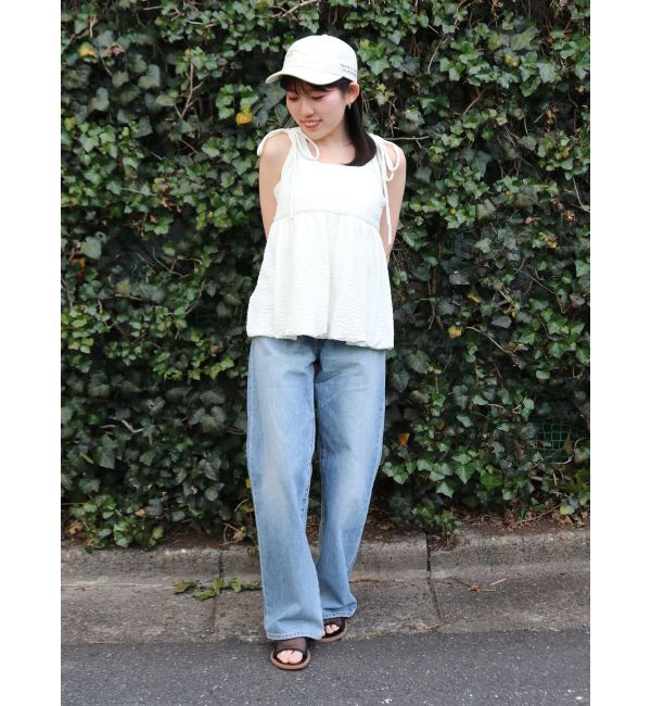 Ungrid「【WEB限定】バルーンデザインジャカードキャミ」|キャミソール|