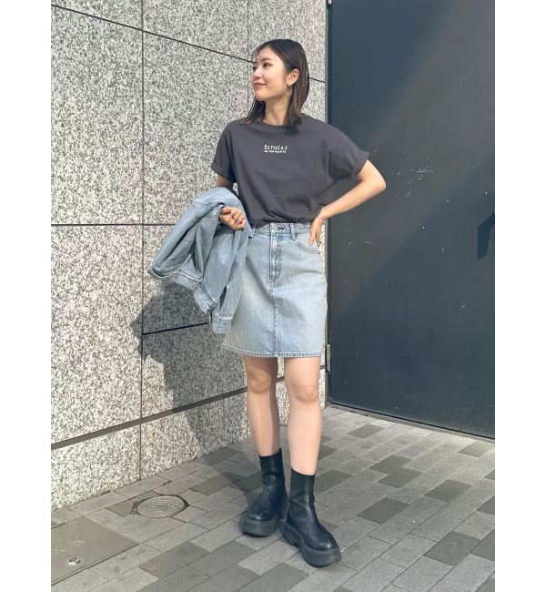 Ungrid「【WEB限定】ワンポイントエンブロイダリーロゴTee」|Tシャツ・カットソー|