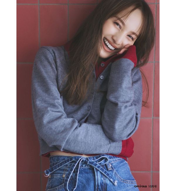 Ungrid「【百田夏菜子コラボ】ニットカーディガン」|カーディガン|グレー