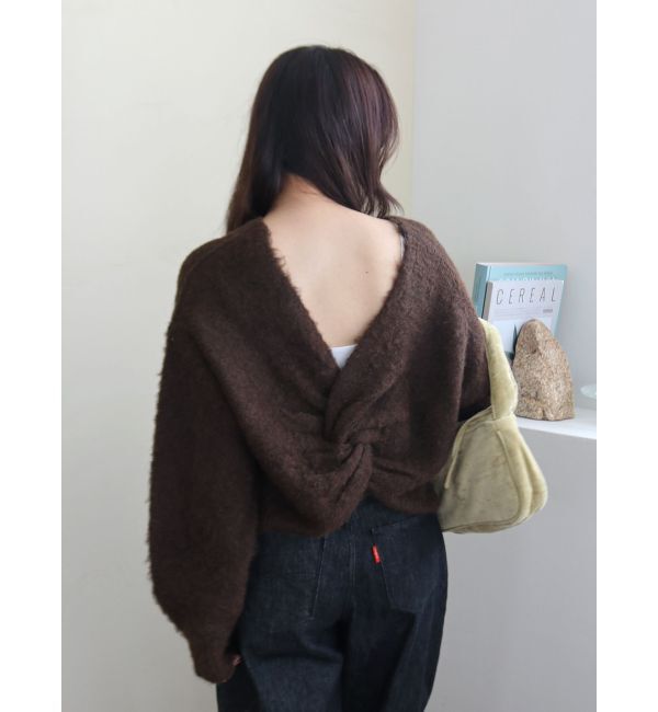 Ungrid「バックオープンデザインニット」|ニット・セーター|