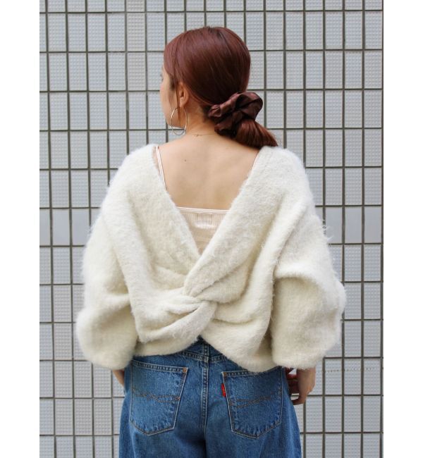 Ungrid「バックオープンデザインニット」|ニット・セーター|