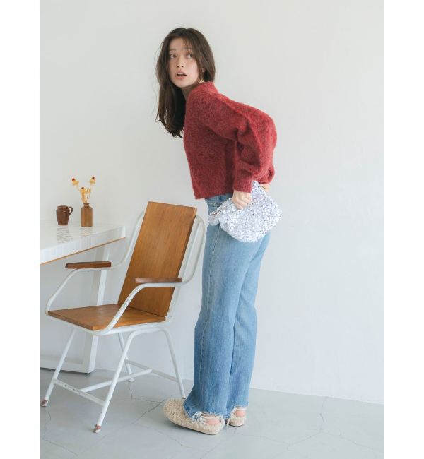 Ungrid「バックオープンデザインニット」|ニット・セーター|