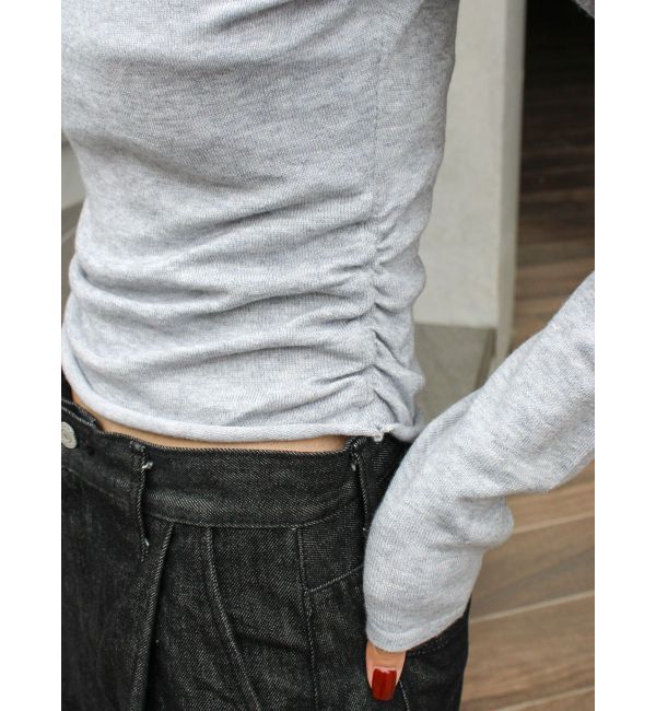 Ungrid「ギャザーデザインフィトニット」|ニット・セーター|