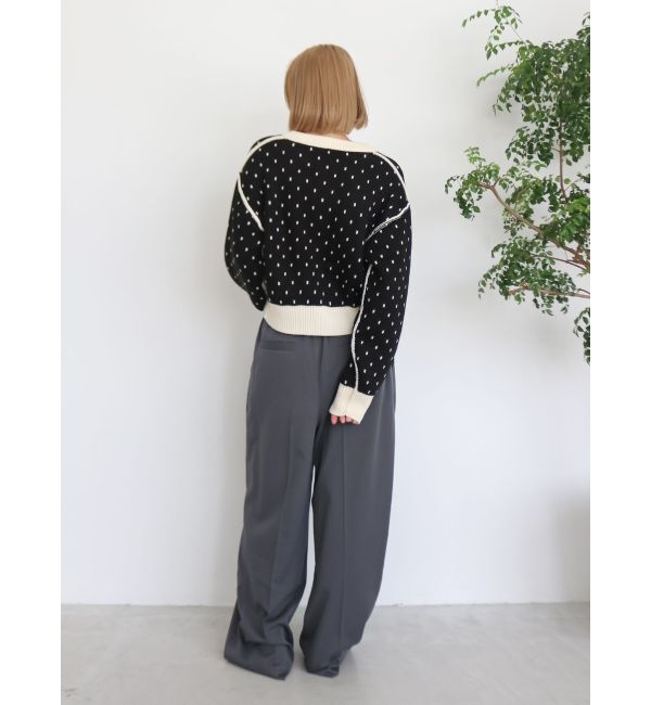 Ungrid「マルチウェイドットニットカーディガン」|カーディガン|