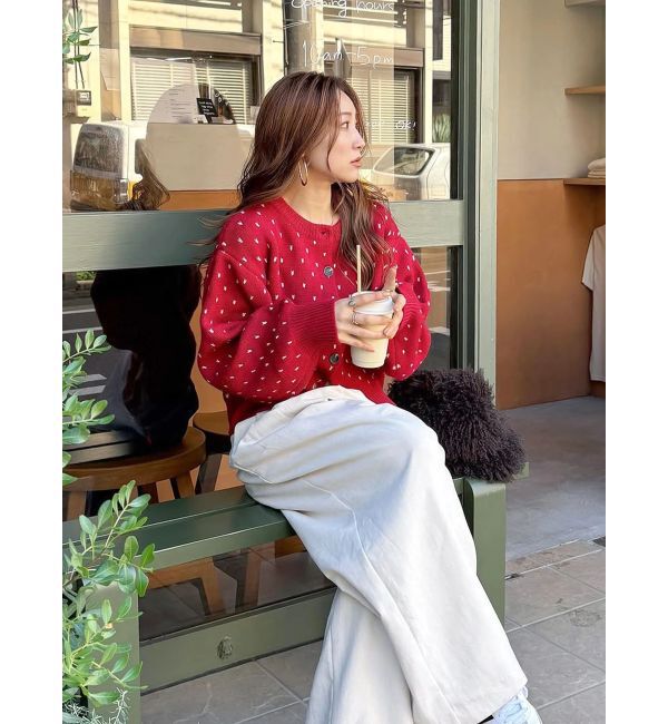 Ungrid「マルチウェイドットニットカーディガン」|カーディガン|