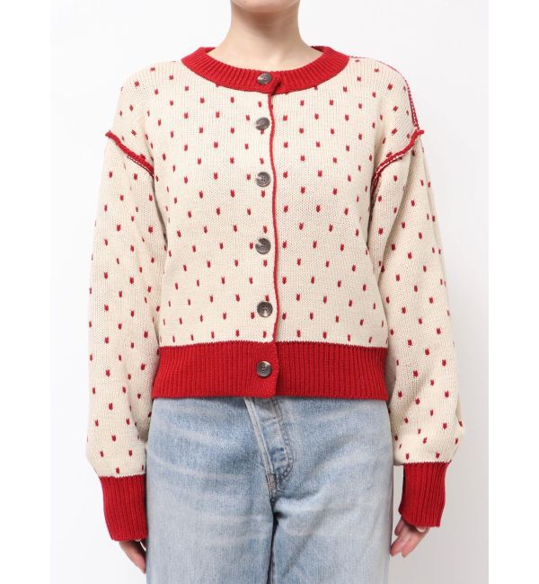 Ungrid「マルチウェイドットニットカーディガン」|カーディガン|