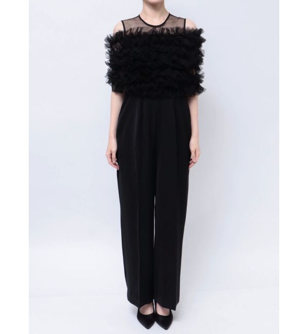 LAGUNAMOON「LADYチュールオフショルパンツドレス」|ドレス|